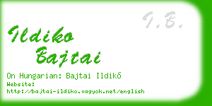 ildiko bajtai business card